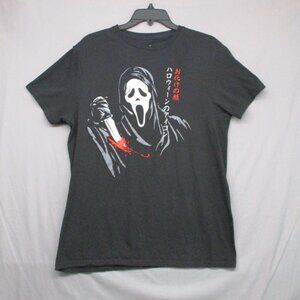 Ghost Face Graphic Print T-Shirt Black Men Size | M